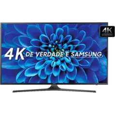 Smart TV LED 40" Samsung Série 6 4K UN40KU6000 3 HDMI por R$ 1847