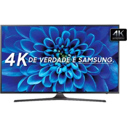 Smart TV LED 40" Samsung Série 6 4K UN40KU6000 3 HDMI por R$ 1847