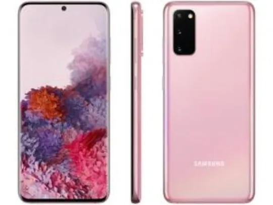 [APP+CLUBE DA LU] Smartphone Samsung Galaxy S20 128GB Cloud Pink 4G | R$ 3.464