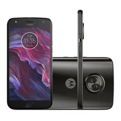 [1ª compra] Smartphone Motorola Moto X4 XT1900 32GB Preto Tela 5.2" Câmera 12MP Android 7.1.1 - R$1069