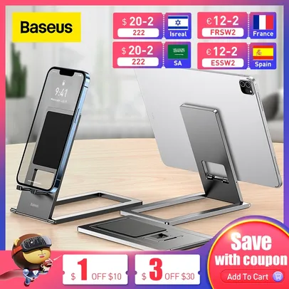 suporte de mesa de metal dobrável para iphone BASEUS