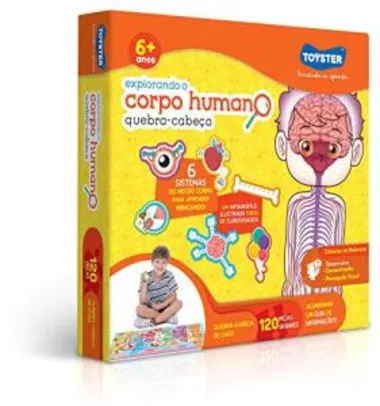 Quebra Cabeça - Explorando O Corpo Humano - 120 Peças - Toyster | R$35