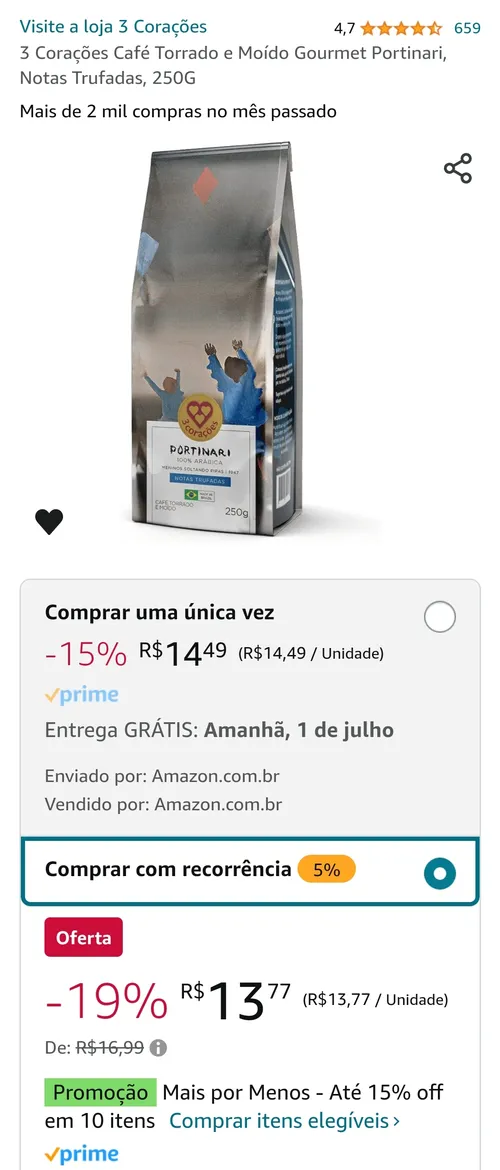 Imagem na descrição da promoção