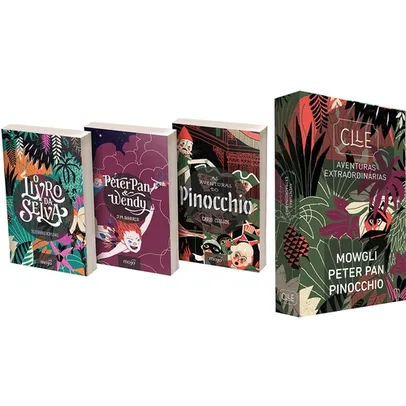 Box - Aventuras Extraordinárias (3 Livros) - O Livro da Selva, Peter Pan & Wendy, Pinocchio