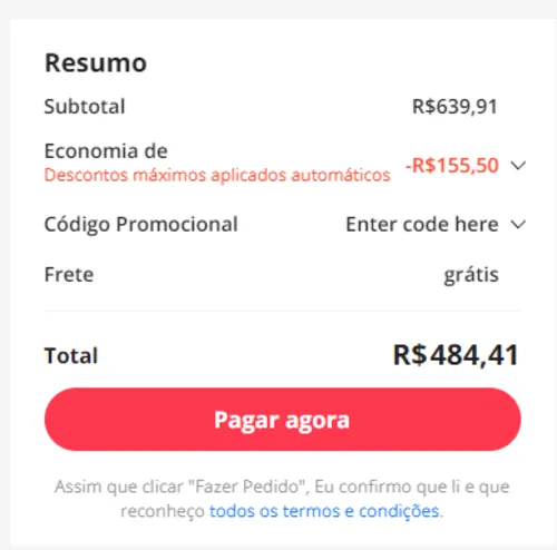 Imagem na descrição da promoção