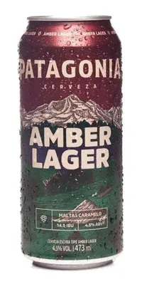 Cerveja Patagonia Amber Lager Lata 473ml (mín. 10) | R$ 3,40