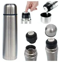 Garrafa Térmica Inox 500ml Inquebrável - R$17