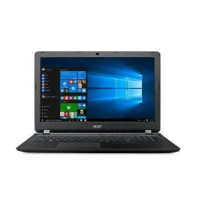 Notebook Acer 15.6" Es1-572-37pz Core I3-7100u 4GB RAM e 1TB de HD - Windows10 Preto por R$2.579