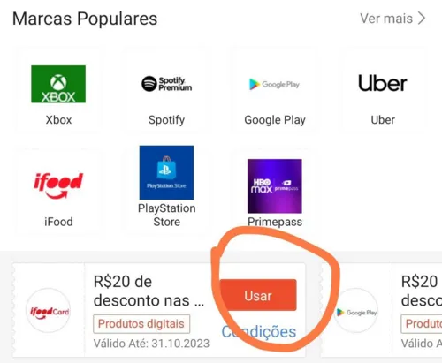 Imagem na descrição da promoção