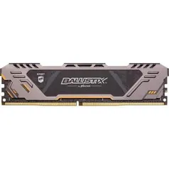 Memória Crucial Ballistix Sport AT Gray 8GB, 2666MHz, DDR4, - BLS8G4D26BFSTK R$219