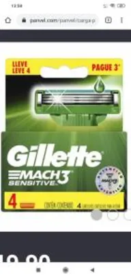 Gillette Mach 3 Sensitive - Leve 4 Pague 3