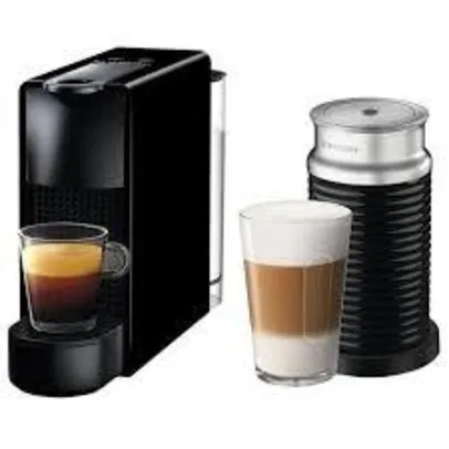 Máquina de Café Nespresso Essenza Mini C30 com Aeroccino e Kit Boas Vindas - Preta 110V - R$306