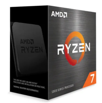 Processador AMD Ryzen 7 5800X 3.8GHz (4.7GHz Turbo), 8-Cores 16-Threads, AM4, Sem Cooler