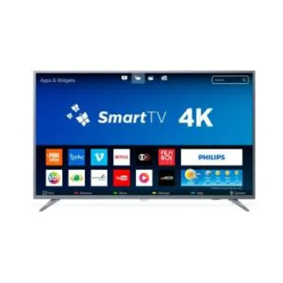 Smart TV LED 55 Polegadas Philips 55PUG6513 4K USB 3 HDMI | R$2.136