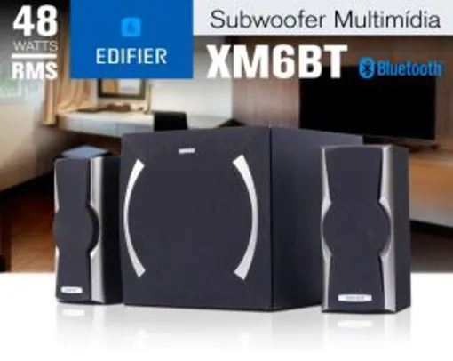 Caixa de Som com Bluetooth, Aux, USB e cartão SD EDIFIER XM6BT 48W RMS | R$499