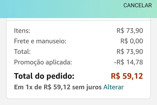 Imagem na descrição da promoção