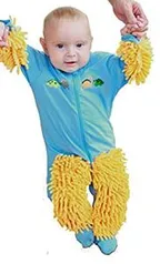 Baby Mop - Roupa para o teu bebê limpar o chão enquanto engatinha!