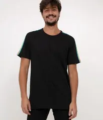 Camiseta Com Listra nas Mangas | R$14