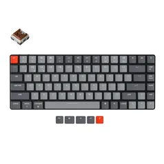 (1ª compra) Keychron K3 D V2 Teclado Mecânico sem Fio, Baixo Perfil, Ultrafino, Troca Rápida