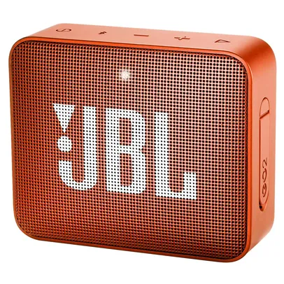 Caixa de Som Bluetooth Go 2 Orange JBL com Bluetooth e à Prova d´Água | R$155