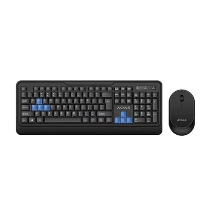 [DoBrasil/Moedas] Combo teclado sem fio com mouse, Wb 8012, 2,4 GHz