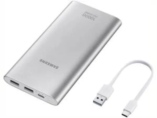 [De Volta R$ 10] Carregador Portátil/Power Bank Samsung 10000mAh | R$89