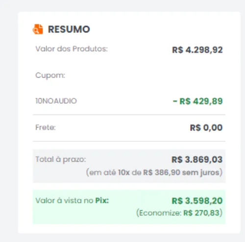 Imagem na descrição da promoção