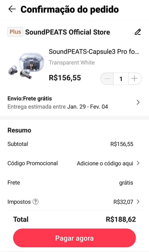 Imagem na descrição da promoção