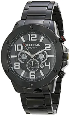 Relógio Technos, Pulseira de Aço Inoxidável, Masculino Preto JS26AU/4P