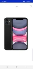 [R$3.642,40 AME + C.C Submarino] Iphone 11 64GB Preto