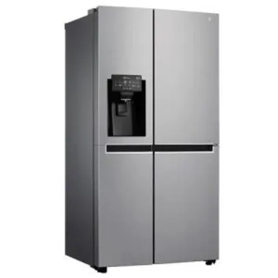 Refrigerador LG Smart Side by Side com Moist Balance Crisper™ e Compressor Linear Inverter™ GC-L247S Aço Escovado – 601L | R$8207