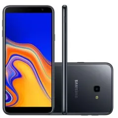 Smartphone Samsung Galaxy J4+ 32GB Preto Tela 6.0" Câmera 13MP Selfie 5MP Dual Chip Android 8.1