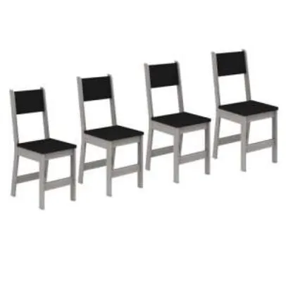 [Extra] Kit com 4 Cadeiras Madesa Rubia 42252 por R$ 89