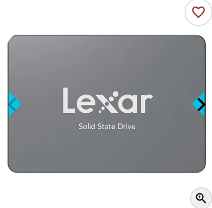 SSD Lexar NQ100, 960GB, 2.5, Sata III 6GB/s, Leitura 550 MB/s, Gravacao 500MB/s, LNQ100X960G-RNNNU