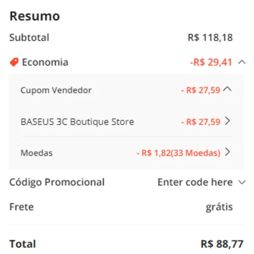 Imagem na descrição da promoção