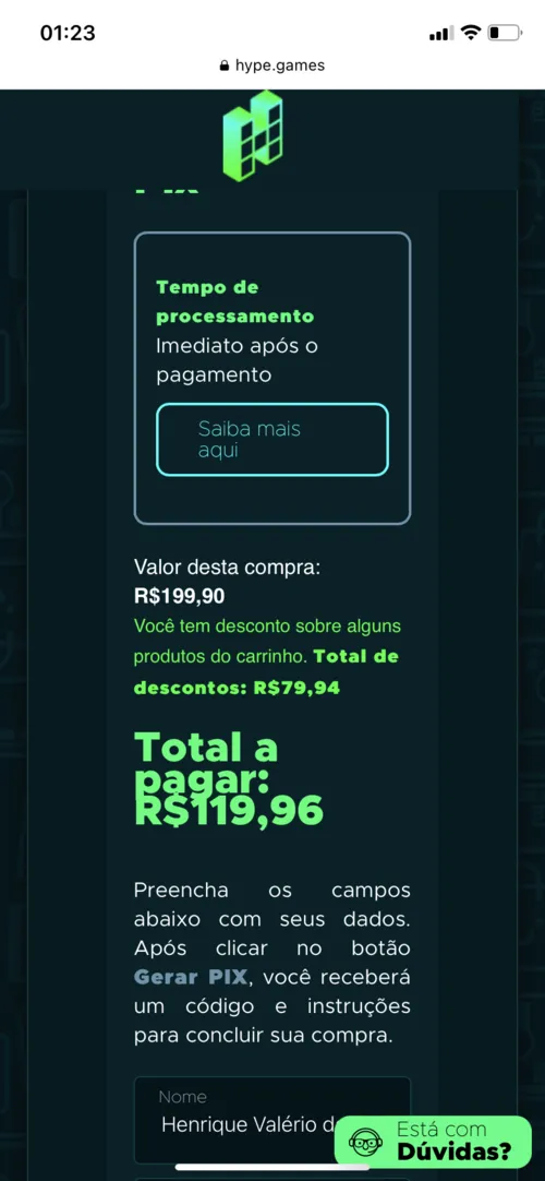 Imagem na descrição da promoção