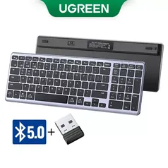 Teclado Sem Fio UGREEN Bluetooth 5.0 & 2.4G 99 Teclas Recarregável De Clique Silencioso