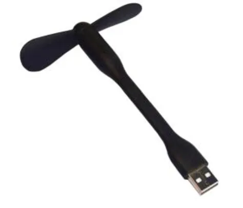 Mini Ventilador Flexível USB | R$9