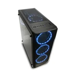 Gabinete Gamer Modoc Painel Lateral Temperado Preto Warrior - GA178 | R$323