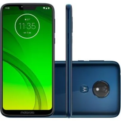 [Cartão Submarino] Smartphone Motorola Moto G7 Power 32GB Dual Chip Android Pie - 9.0 Tela 6.2" 1.8 GHz Octa-Core 4G Câmera 12MP - Azul Navy
