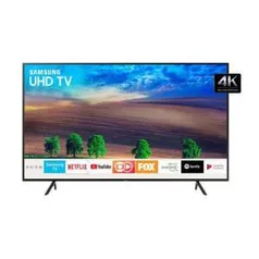 Smart TV LED 50” Samsung 4K/Ultra HD 50NU7100 3 HDMI 2 USB - R$ 1.943