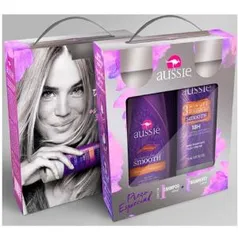 Shampoo Aussie Smooth 180ml + Creme De Tratamento Aussie Smooth 3 Minute Miracle 236ml