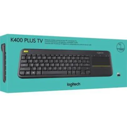 Teclado Wireless Touch Keyboard K400 Plus TV - Logitech por R$ 81