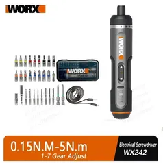 Chave De Fenda Elétrica WORX WX242 4V  + 30 Bits Impostos Inclusos