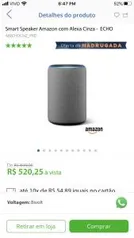 Smart speaker amazon com Alexa | R$ 520