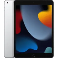 [AME R$2464] Apple iPad (9ª geração) A13 Bionic (10,2", Wi-Fi, 64GB) - Prateado