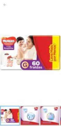 Fralda Huggies Supreme Care - Roupinha G - 60 Unidades | R$56