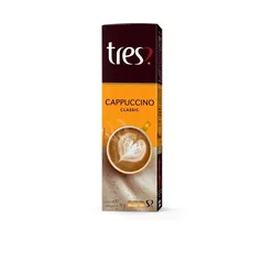 Cápsula Três 3 Corações Cappuccino Classic 110g com 10 Cápsulas