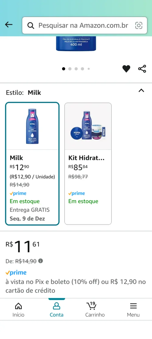 Imagem na descrição da promoção