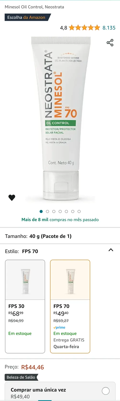 Imagem na descrição da promoção